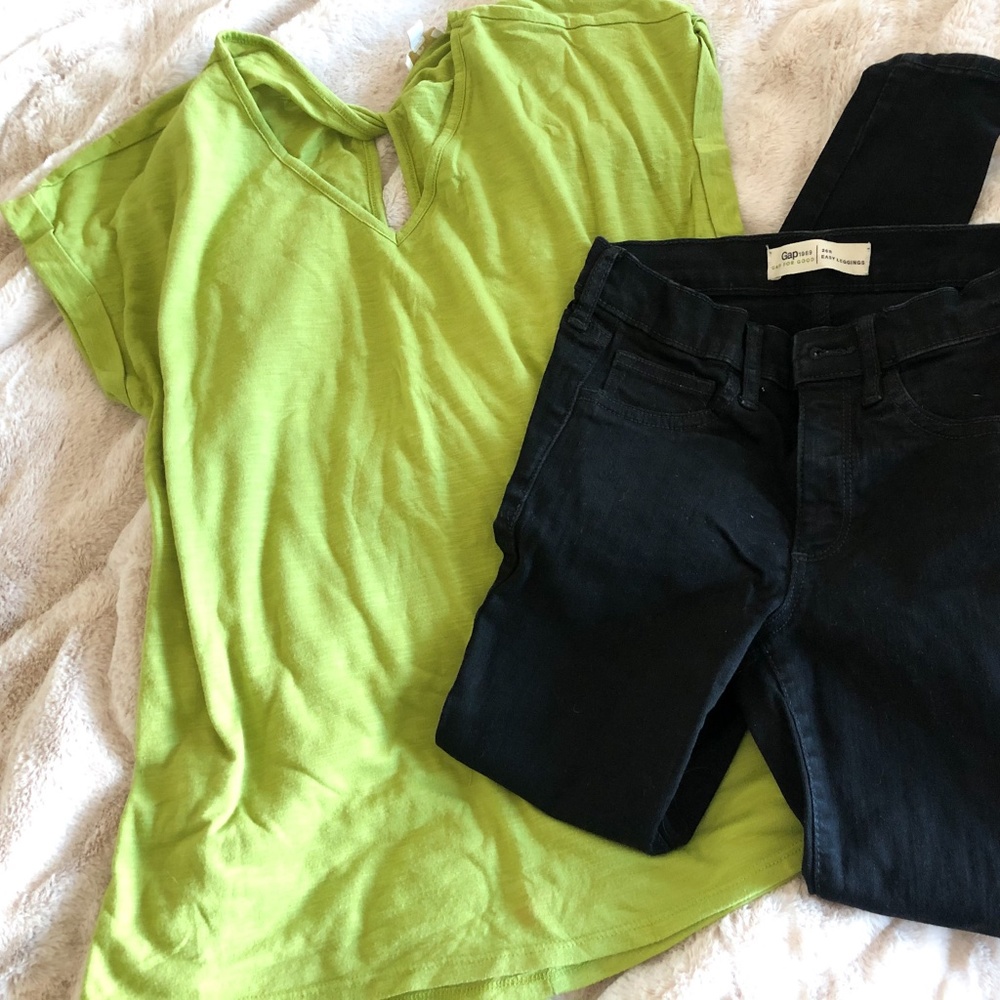 Bright Green Knit Top